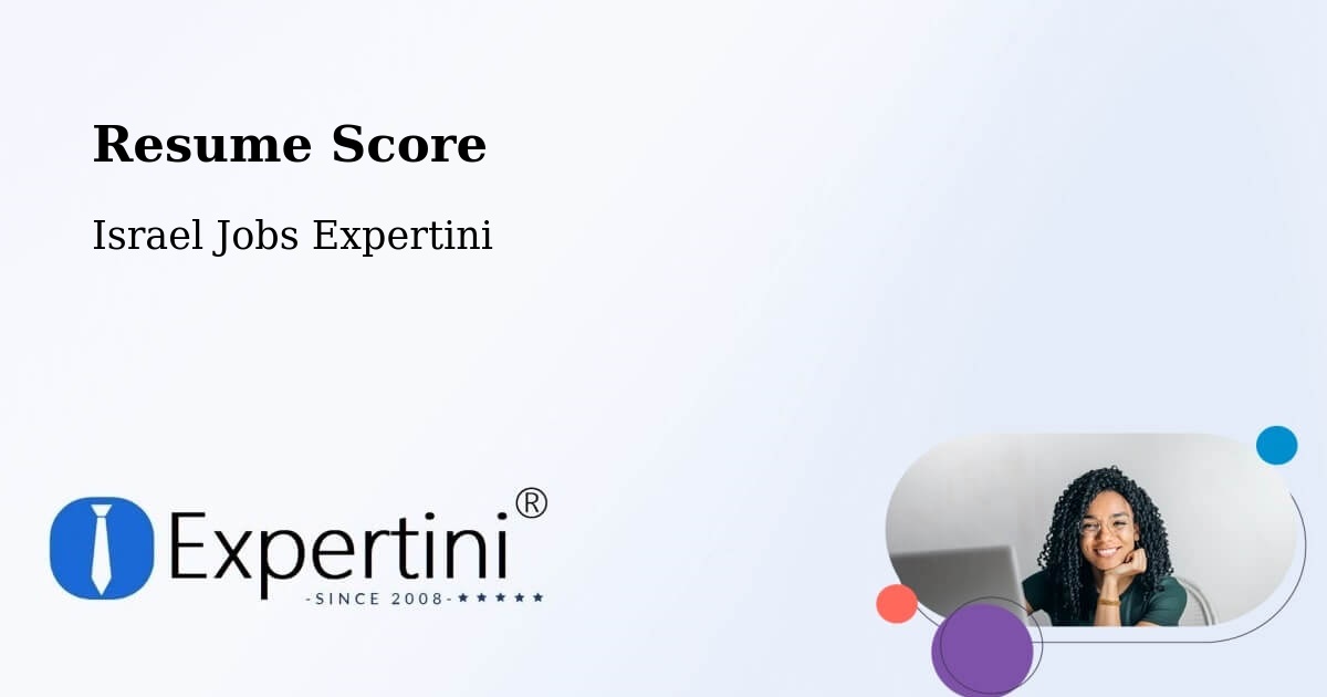 Resume Score & Job Description Match Tool – Basmat Ṭab‘Ūn - Israel Jobs Expertini